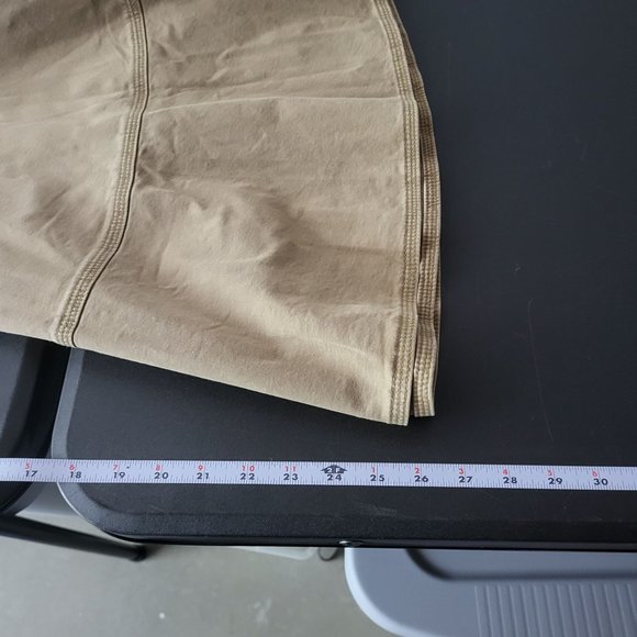 Talbots Womens Stretch Tan Tiered Midi Skirt Size 6 Petite Neutral Career Mature - Picture 7 of 9